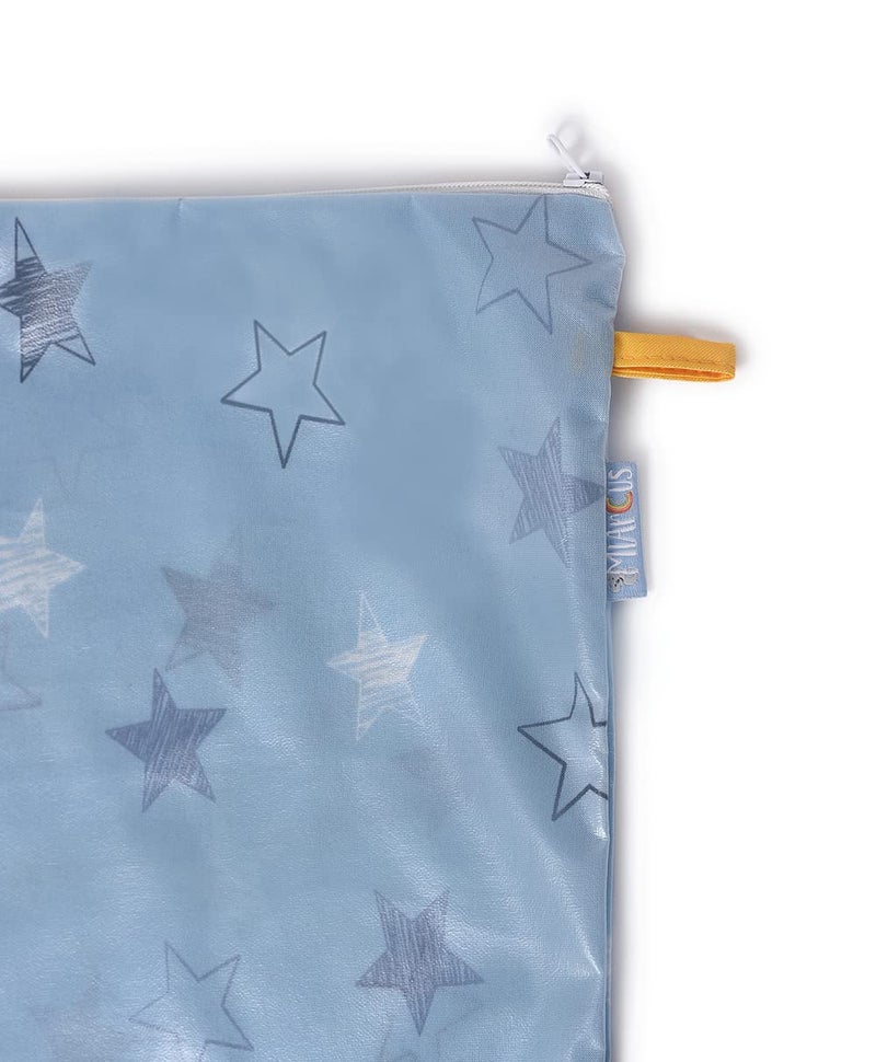 Mi Arcus Waterproof & Reusable Wet Bag with Zipper Closure for Carrying Wet Baby Innerwear/Briefs and Toiletries – Travel-Friendly, Blue - Image 5