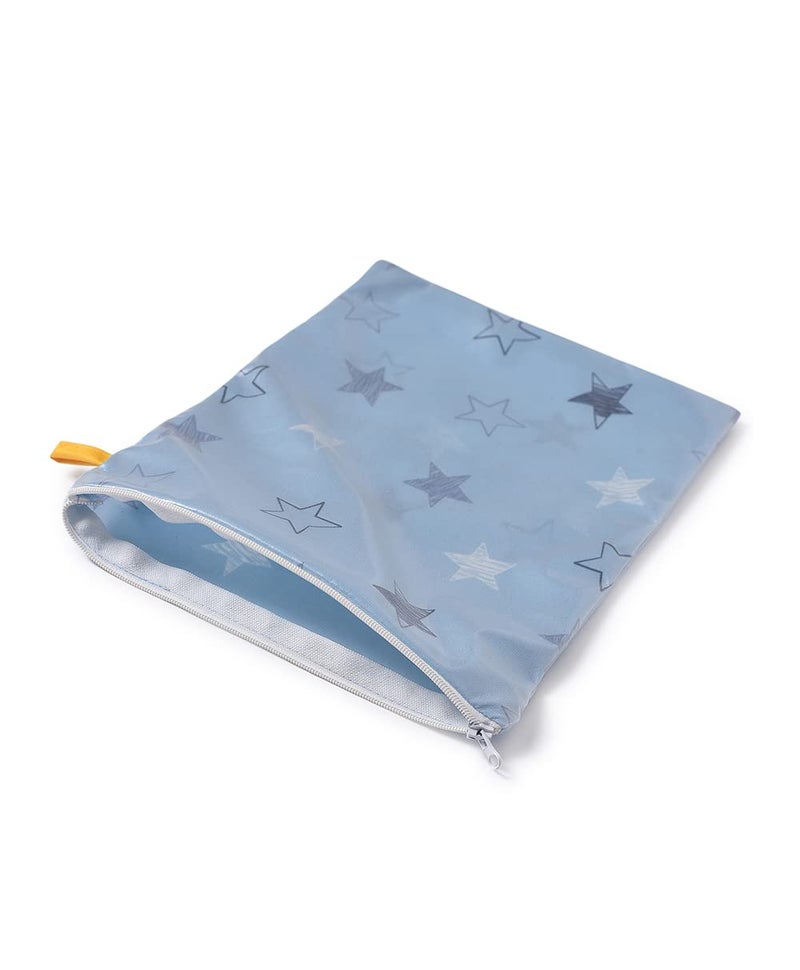 Mi Arcus Waterproof & Reusable Wet Bag with Zipper Closure for Carrying Wet Baby Innerwear/Briefs and Toiletries – Travel-Friendly, Blue - Image 3