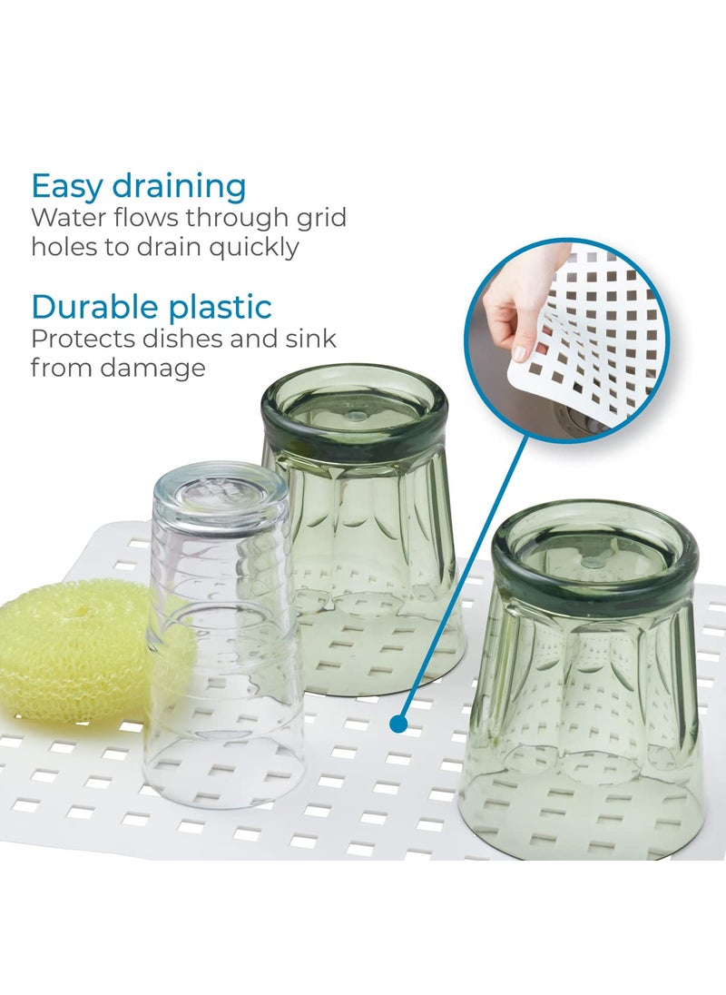 InterDesign iDesign InterDesign Euro Kitchen Protector Regular  White  Sink Mat  - Image 4