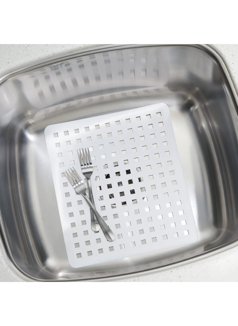 InterDesign iDesign InterDesign Euro Kitchen Protector Regular  White  Sink Mat  - Image 3