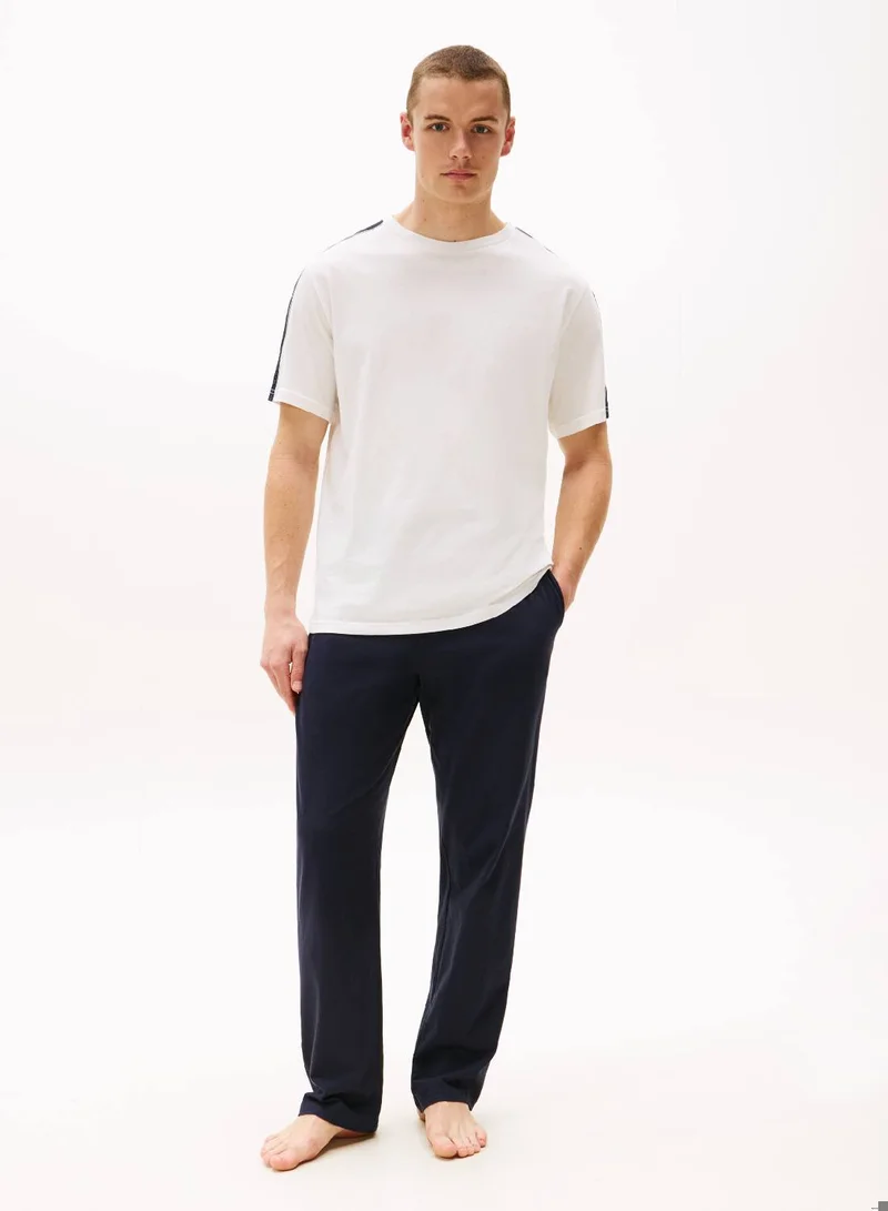 TOMMY HILFIGER TH Established Stripe Sleeve Lounge T-Shirt