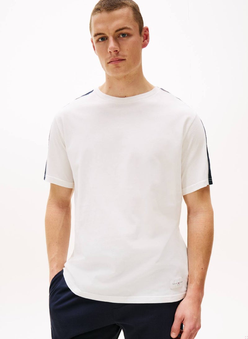 TOMMY HILFIGER TH Established Stripe Sleeve Lounge T-Shirt - Image 1