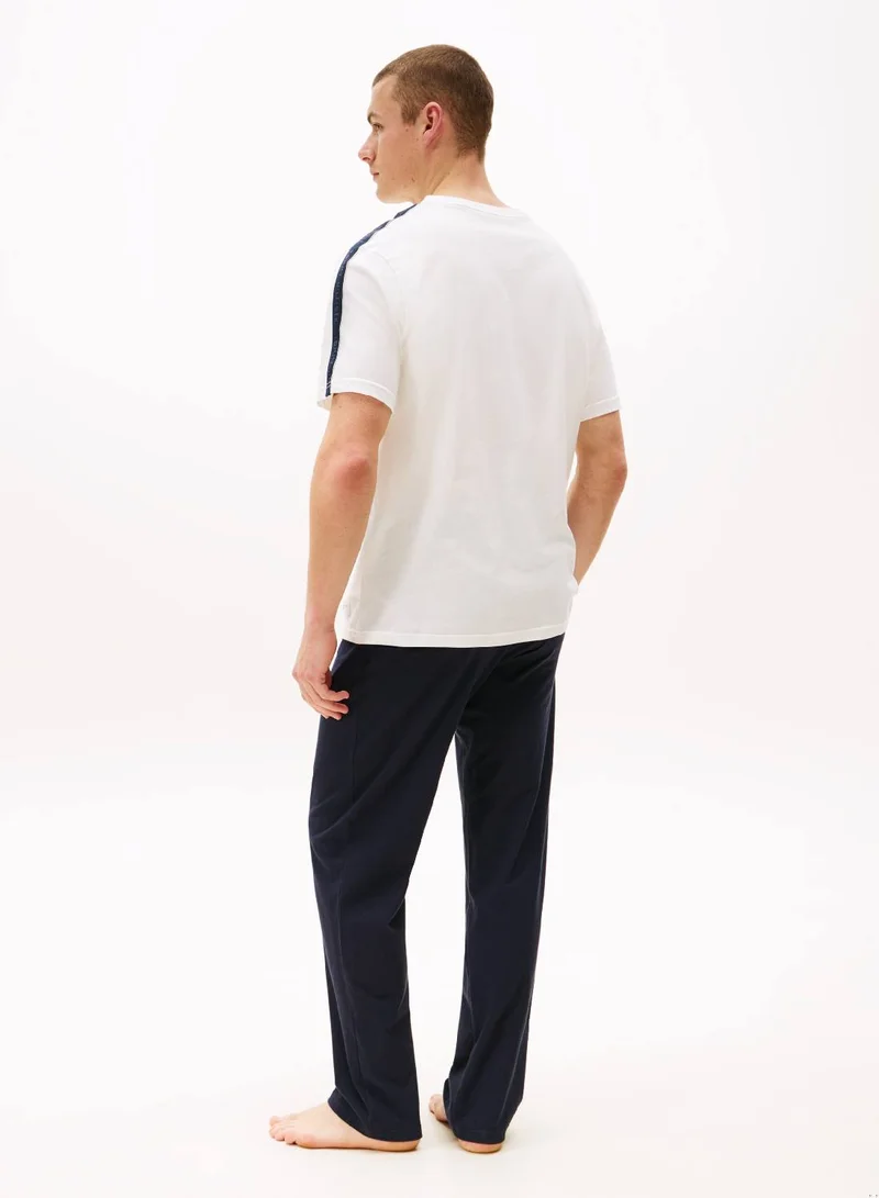 TOMMY HILFIGER TH Established Stripe Sleeve Lounge T-Shirt