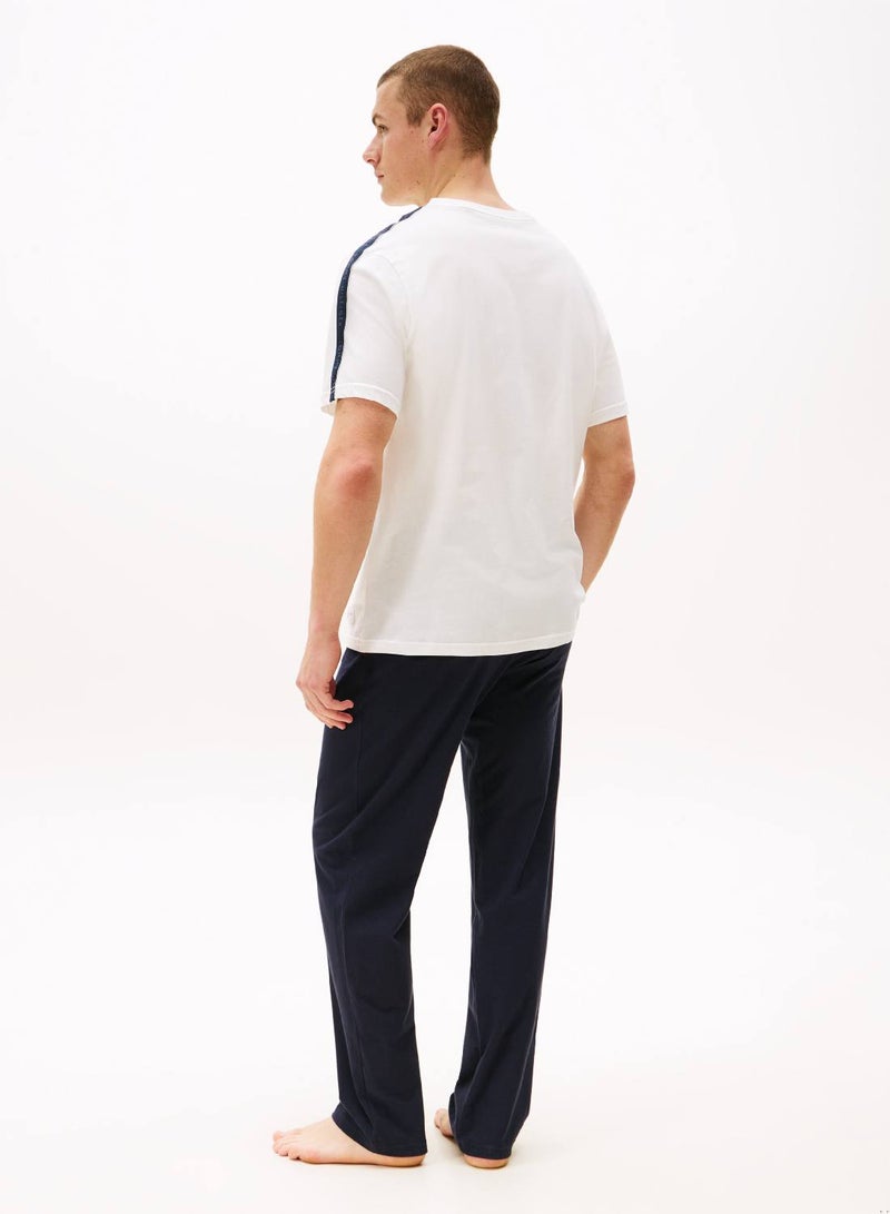 TOMMY HILFIGER TH Established Stripe Sleeve Lounge T-Shirt - Image 2