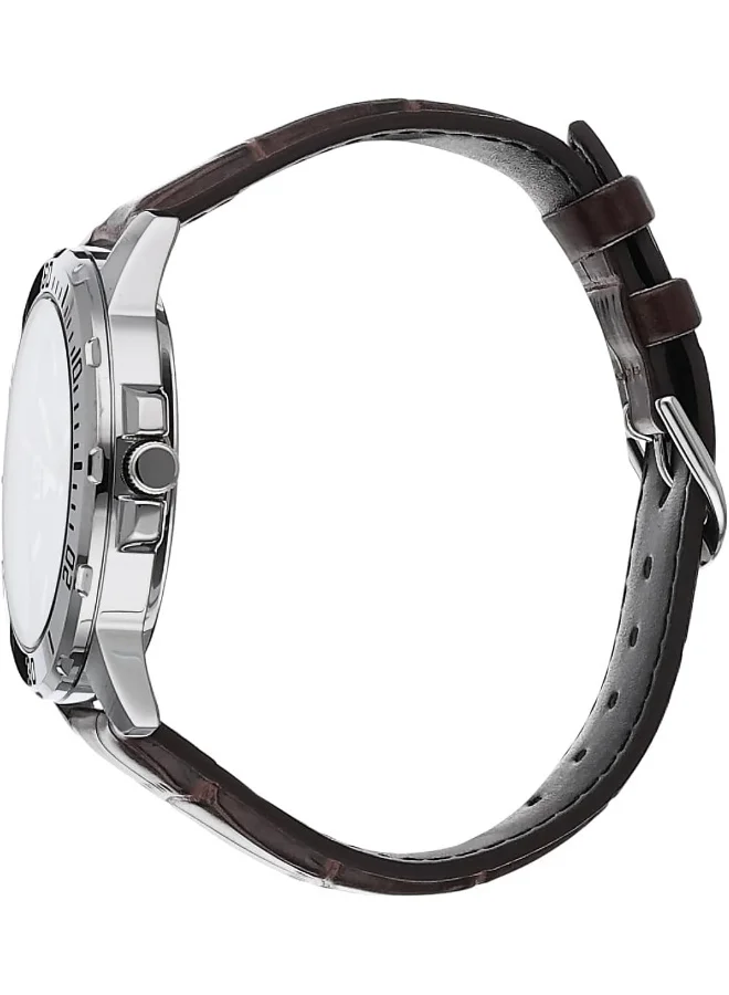 CASIO Casio Men's Watch - MTP-VD01L-1BVUDF Black Dial, Brown Band
