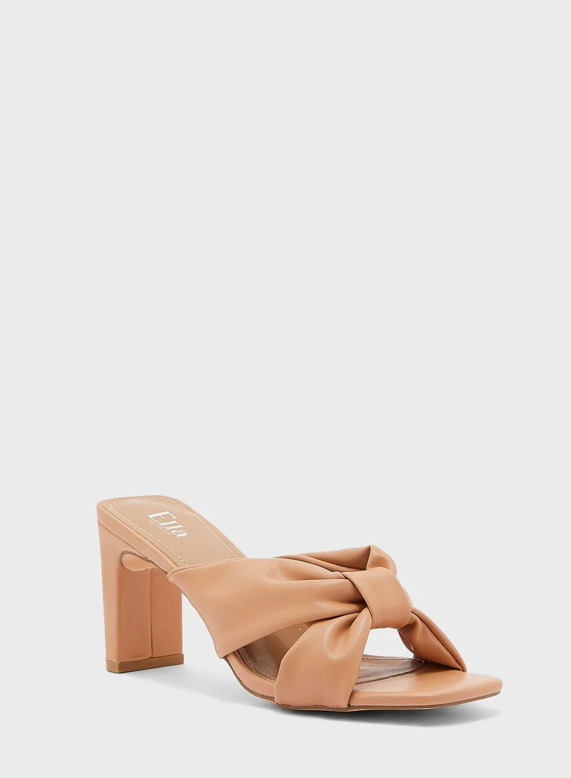 ELLA Bow Detail Mule Sandal