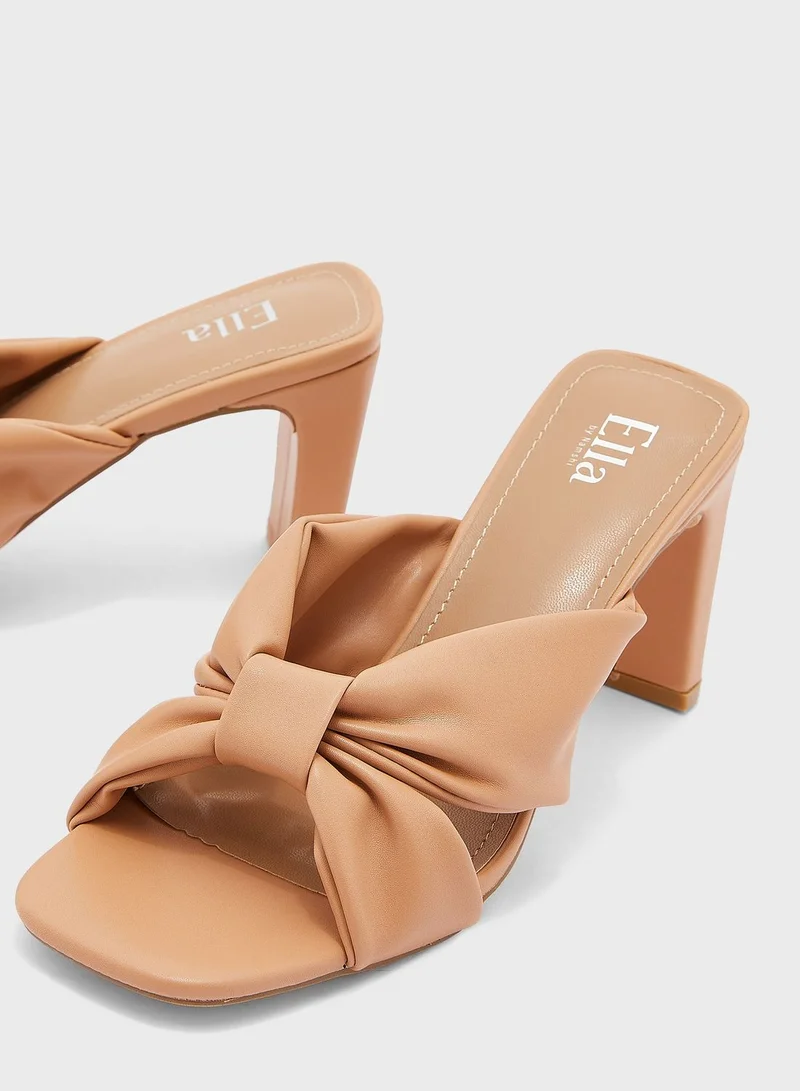 ELLA Bow Detail Mule Sandal
