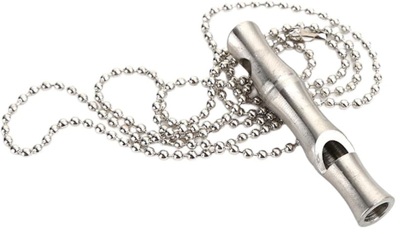Kisangel Pet Training Whistle Stainless Steel Hanging Dog Recall Whistle Camping Emergency Survival for Outdoor Use - Image 1