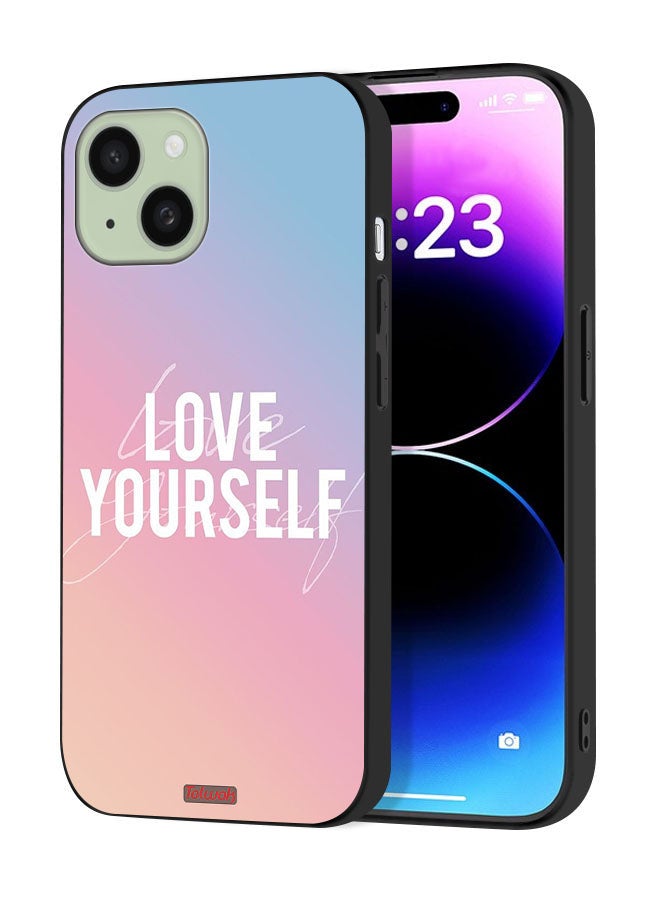 Tolwak Apple iPhone 15 Protective Case Cover Love Yourself - Image 1