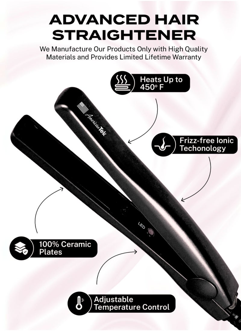 American Tek American Tek Mini Hair Straightener Flat Iron Travel Straightener  - Image 3