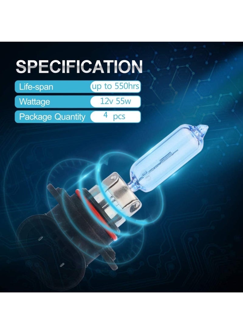 Y&D 4PCS H11 Halogen Bulb, Low Beam Headlight Fog Light Replacement High Brightness Bulb 150% Enhanced Illumination Durable Headlamp Night Driving Safety for Standard 711 55W  - Image 2