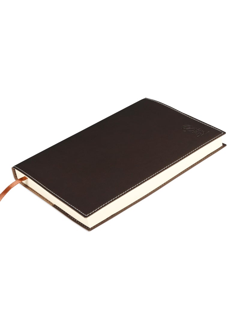 FIS FIS A5 Diary 2025 (Arabic/English) Dark Brown - FSDI17AE25DBR  - Image 1