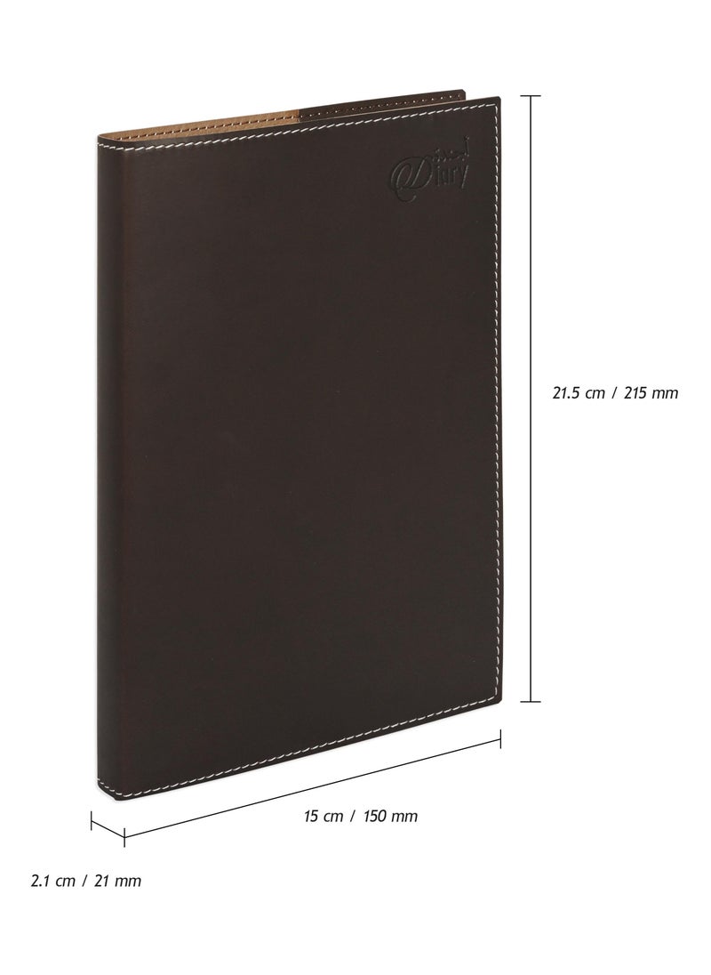 FIS FIS A5 Diary 2025 (Arabic/English) Dark Brown - FSDI17AE25DBR  - Image 4