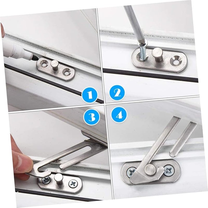 Stainless Steel Window Lock Child Safety Restrictor For Upvc Sliding Casement Doors - Image 3