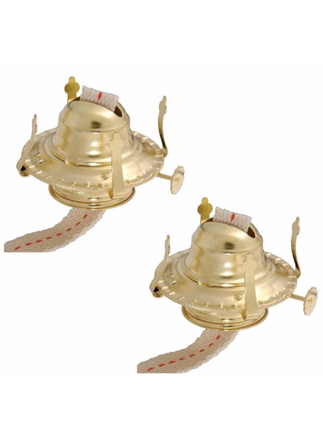 B&P Lamp #2 Kerosene Lamp Burner (Brass) - 2 Pack - Image 1