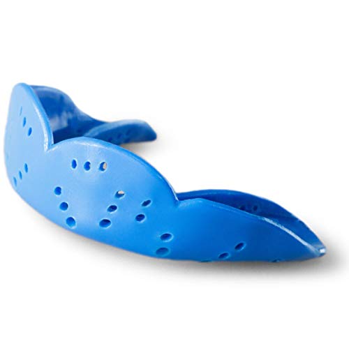 SISU Aero Small Mouthguard, Electric Blue - 1.6mm Thin - Custom-Molded Fit - Slim Design - Remoldable Up to 20 Times - for Team Sports - Non Toxic - Image 5