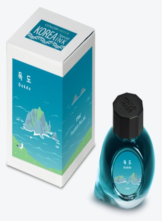 Colorverse Project - Korea Special Series Part 1 - No. 044 Dokdo (15ml) Fountain Pen Ink - Image 2
