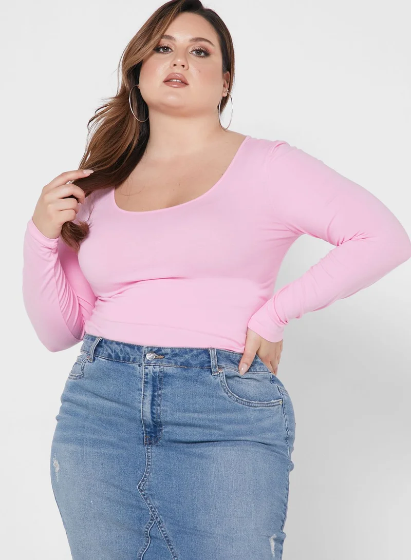 Vero Moda Curve Crew Neck Top