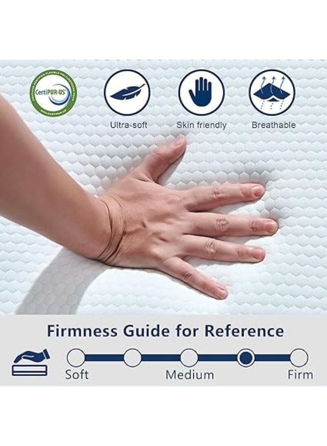 Harmony Home Tri-Fold Foam Mattress with Storage Cover - 90 x 180 x 14 cm - Image 5