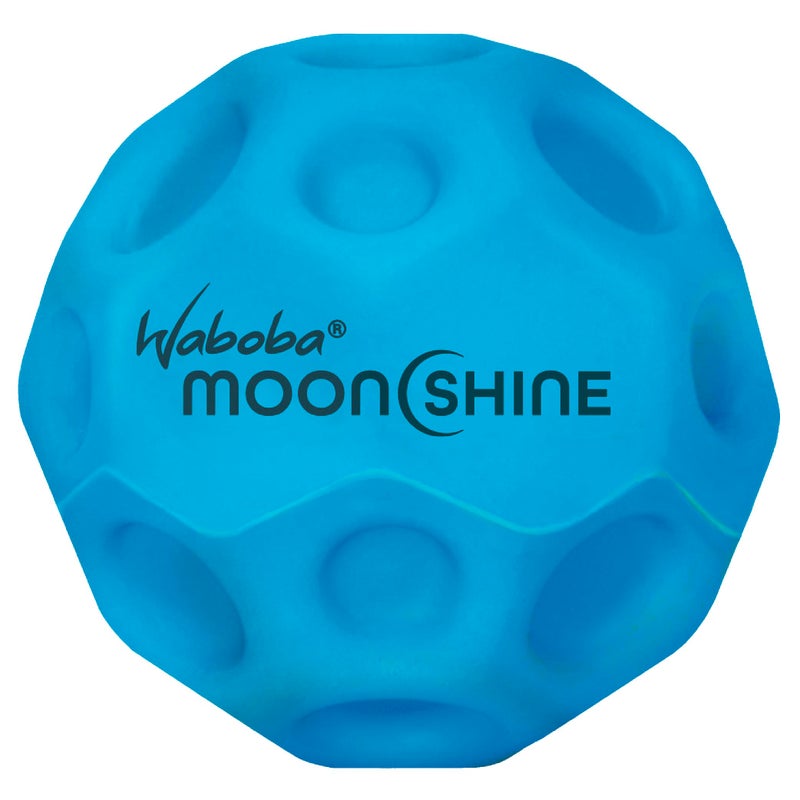 Waboba Moonshine Ball Light Up Moon Ball Hyper Bouncy Balls that Light Up on Bounce Fun Toys for Kids Teenagers Adults Boys and Girls Blue - Image 2