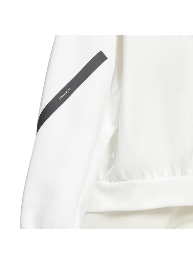 Adidas WHITE Z.N.E. Hooded Sweatshirt for Women | Best Price UAE