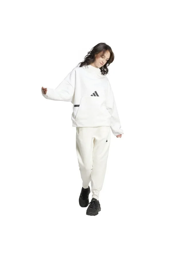 Adidas WHITE Z.N.E. Hooded Sweatshirt for Women | Best Price UAE