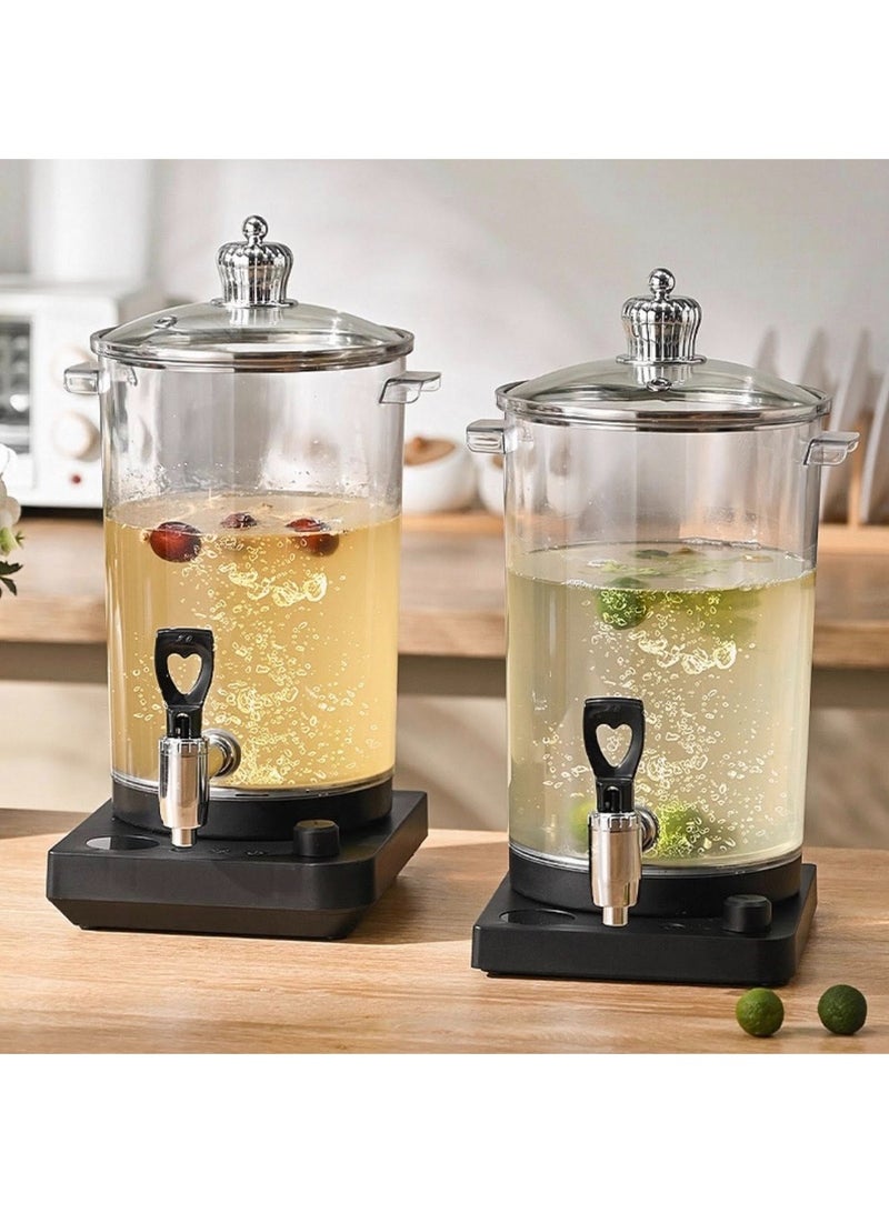 4L Hot Beverage Dispenser with Heating Base + Stainless Steel Stand – Heat-Resistant Glass with Practical Tap – Ideal for Parties, Buffets, and Everyday Use - Image 4