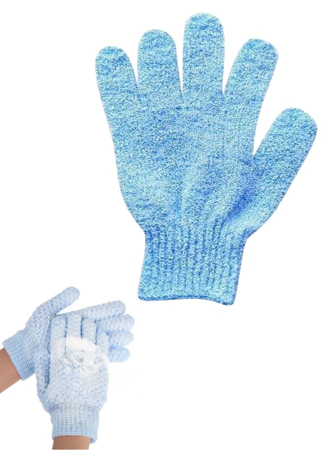 Shower Exfoliating Gloves 1 Piece – Body Scrubber Loofah Glove – Deep Skin Cleaning and Exfoliation – Multi-Color - Image 1