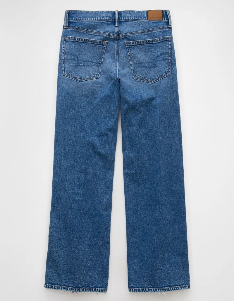 American Eagle  AE Strigid Low-Rise Ultra Wide-Leg Jean for Women | Best Price UAE