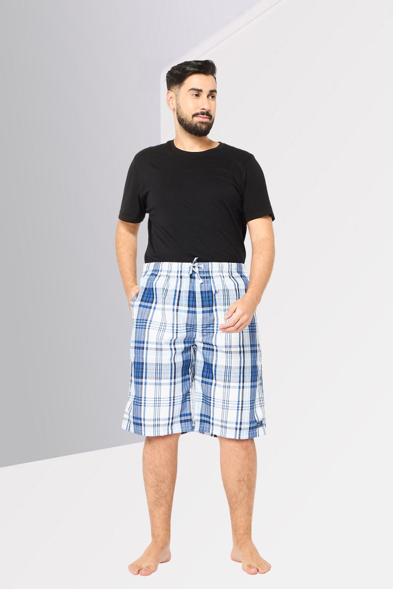 GANT Men Drawstring Checkered Pyjama Shorts, Multicolor - Image 2