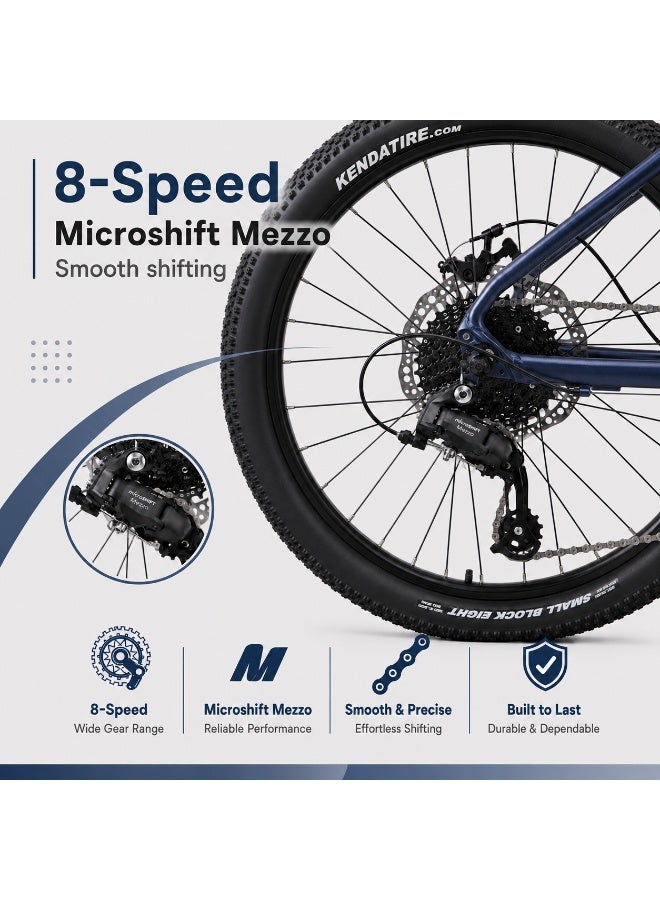 SPINN Fun 8D 20-Inch  Kids & Teens | 20-Inch Wheel Size | Adjustable Seat | 8-Speed Disc Brake | Storm Blue - Image 5