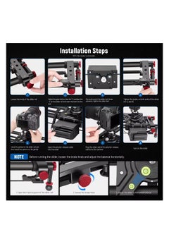 Generic Neewer Motorized Camera Slider ER1-120cm with Remote Controller Carbon Fiber Track Rail with Mute Motor/Time Lapse Video Shooting  - Image 3
