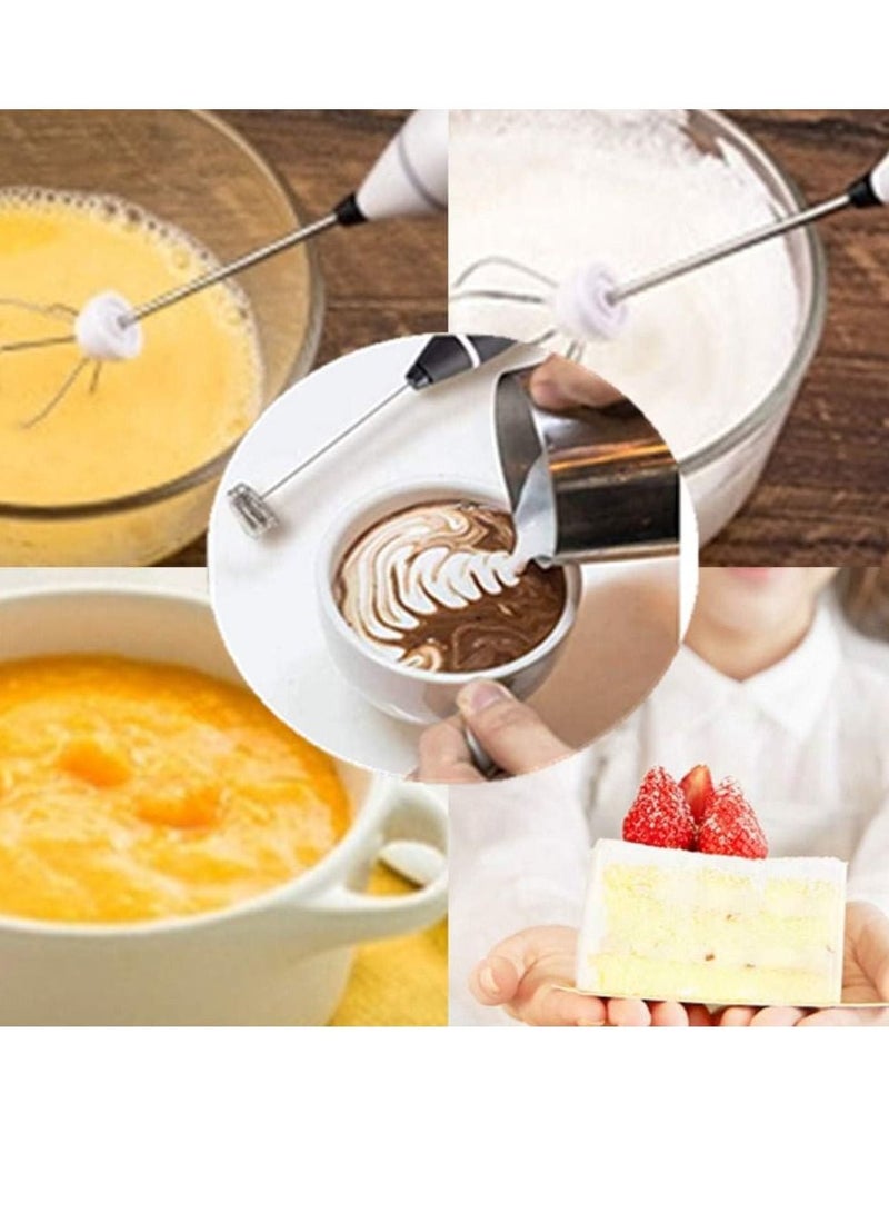 Rechargeable Milk Frother 3 Speeds Handheld Foam Maker With Stainless Whisk For Coffee, Latte, Cappuccino, Chocolate, Milk Tea, Coconut Milk  - Image 5