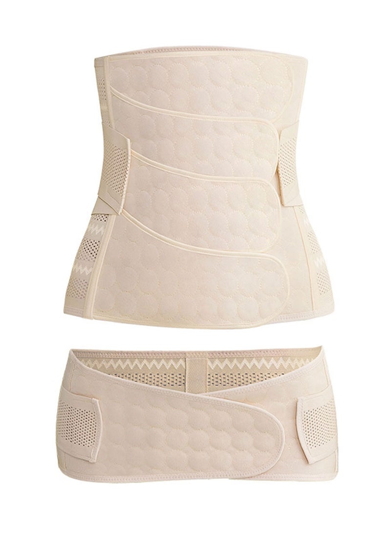 Syarme Postpartum Support Waist Belt, Belly Corset Belt For Waist, Breathable Postpartum Recovery Postnatal Corset Belt after Pregnancy Maternity - Size L - Image 1