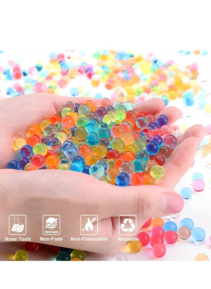Generic - Water Bullets Beads Refill Ammo (7-8mm 4 pack-30,000 Per Pack)–Water Balls Beads for Water Blaster Gun Toys, Non-Toxic Water-Based Balls Bullet (Purple/Yellow/Blue/Red, 7-8mm 120,000Pcs) - Image 1