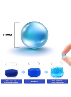 Generic Water Bullets Beads Refill Ammo (7-8mm 4 pack-30,000 Per Pack)–Water Balls Beads for Water Blaster Gun Toys, Non-Toxic Water-Based Balls Bullet (Purple/Yellow/Blue/Red, 7-8mm 120,000Pcs)  - Image 4