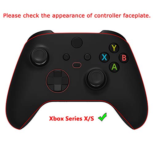 PlayVital Black Pure Series Anti-Slip Silicone Cover Skin for Xbox Series X Controller, Soft Rubber Case Protector for Xbox Core Wireless Controller with Black Thumb Grip Caps - Image 2