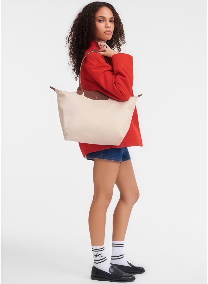 لونج شامب لونشامب لو بلياج حقيبة كبيرة بحمالات كتف للنساء، حقيبة موضة كلاسيكية متعددة الاستخدامات، حقيبة مكياج كبيرة، حقيبة يد، حقيبة كتف - Image 2