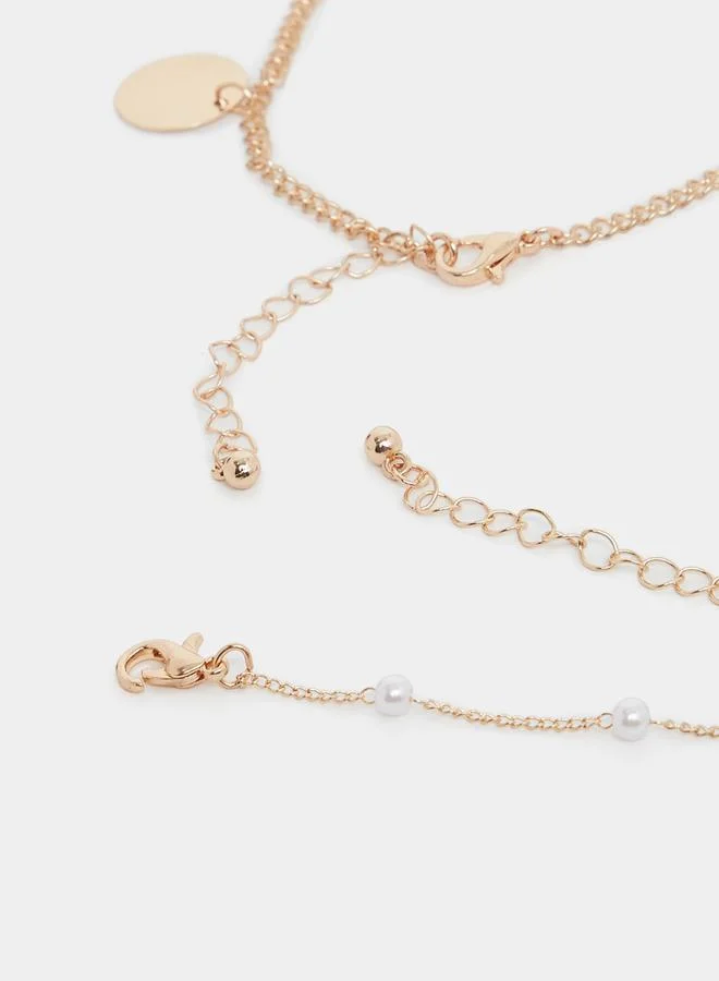 Styli Set of 3 - Coin Drop Chain Anklet