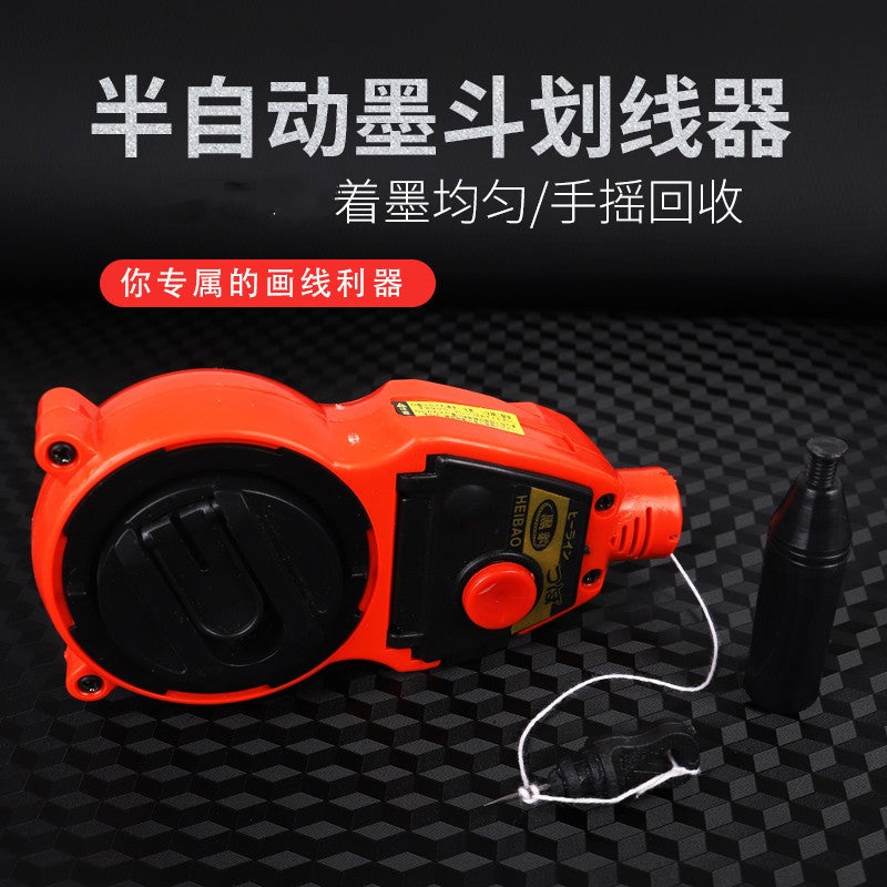 Woodworking Tools Line Ink Bucket Site Measurement Scriber Hand Roll Line Woodworking Scriber - Image 4