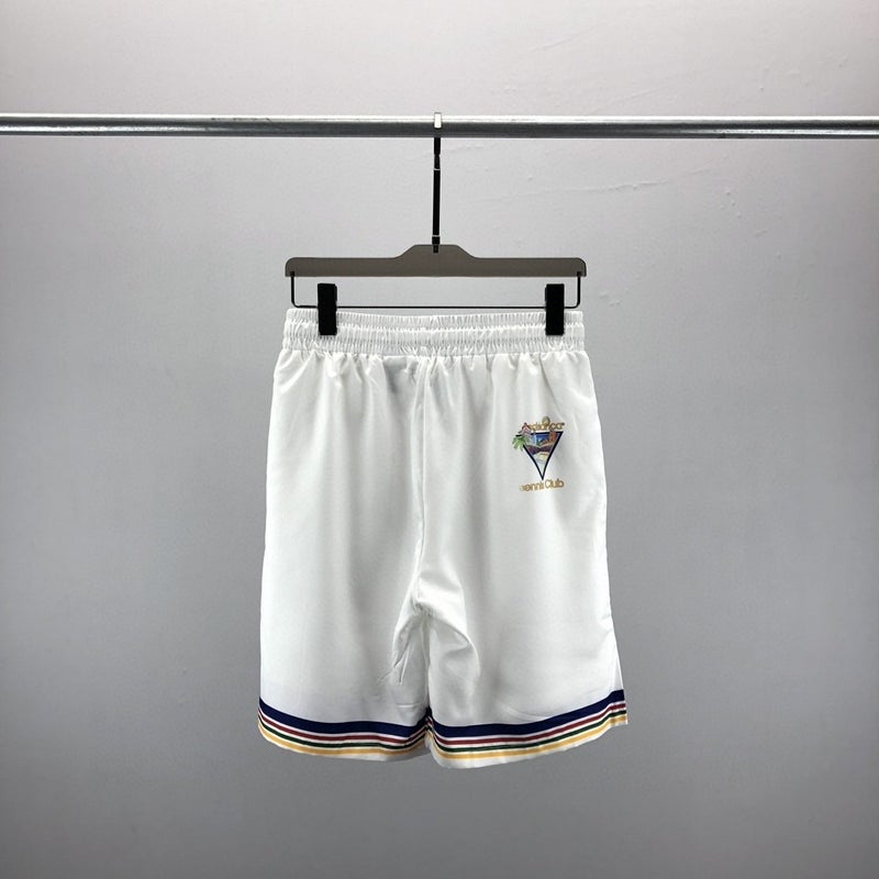 2023 New Summer Men's Casual Suit Short-Sleeved Shirt and Shorts with Mesh Print Pattern Inside for Men and Women - Image 1