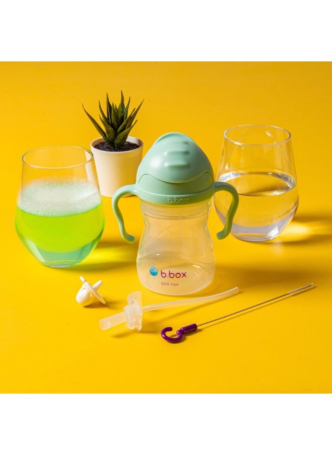 b.box b.box Sippy Cup Replacement Straw Pack | Includes 1 Standard Straw, 1 Weighted Straw, and 1 Cleaning Brush | Fits Sippy Cups  - Image 4
