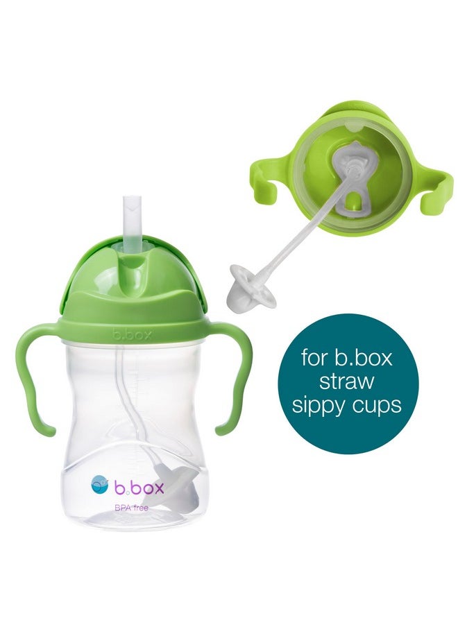 b.box b.box Sippy Cup Replacement Straw Pack | Includes 1 Standard Straw, 1 Weighted Straw, and 1 Cleaning Brush | Fits Sippy Cups  - Image 3