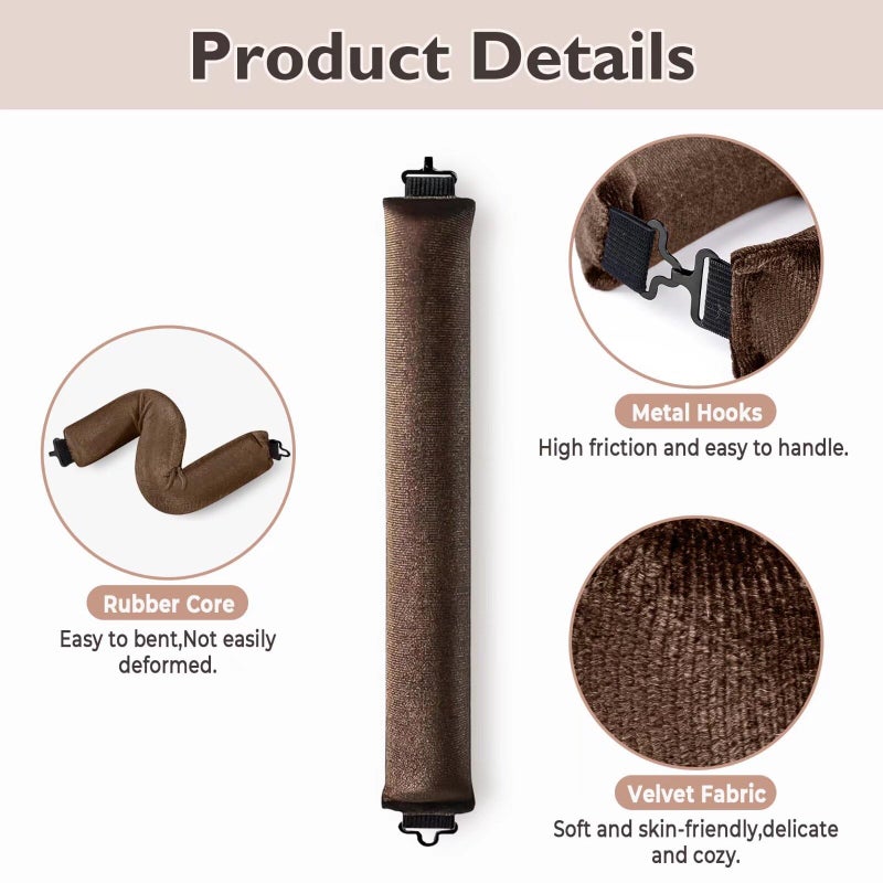 posicurly Overnight Hair Curlers Heatless Curls - 6 Pcs No Heat Blowout Curling Rods to Sleep In with Satin Hair Scarf - Image 4