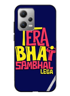 Protective Case Cover For Xiaomi Redmi Note 12 Tera Bhai Sambhal Lega Hindi Quots Design Multicolour