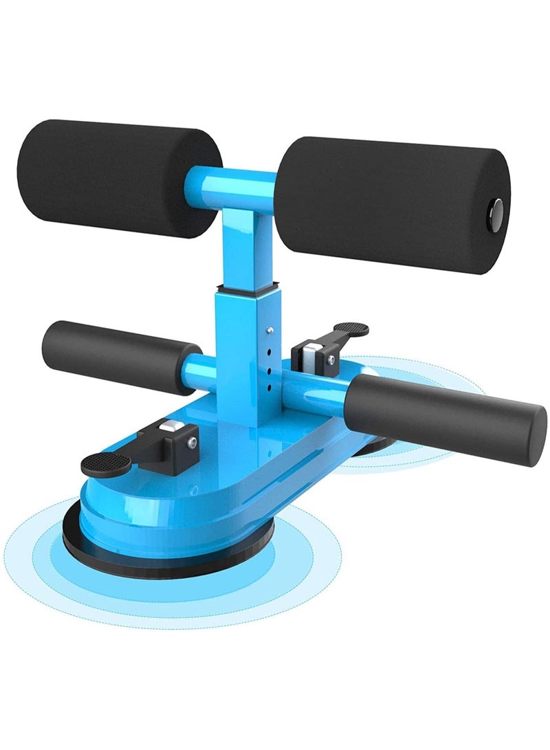 Arabest Sit Up Bar for Floor - Portable Sit Up Assistant Device with 2 Suction Cups and 4 Height Adjustable, Strong Self-Suction Sit Up Bar for Home Exercise - Image 1