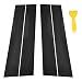 LANZMYAN 4pcs BC Pillar Post Window Trim Kit Compatible with ChevroletDoor Window Pillar Moldings Stickers Set Vinly Decal Decorative Sticker for Equinox 20182024Glossy Black - Image 2