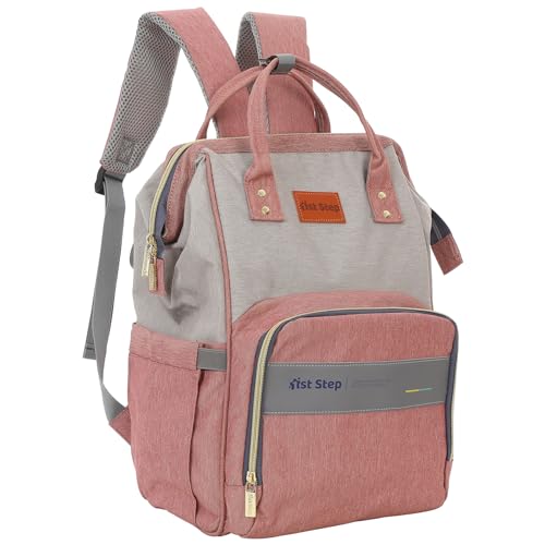 1ST STEP Smart And Multi-Functional Diaper Bag (Pink 2) - Image 1