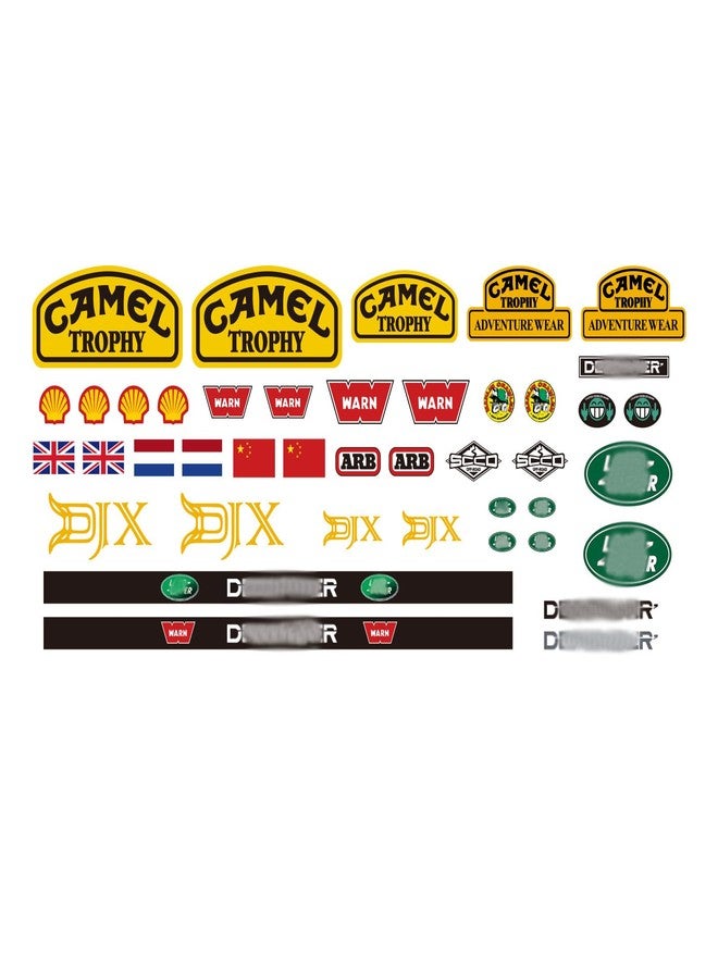 DJX RC Car Water Transfer Printing Stickers Decal for Axial SCX10 SCX24 TRX4 TRX4M UTB18 Losi Arrma Etc 1/8 1/10 1/12 1/18 1/24 RC Car - Image 1
