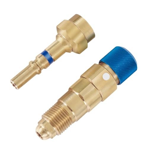 RO6G QDB33 Argon Hose Quick Connect Fittings - Argon Inert Gas Regulator for Quick Connection to Hose, Gold - Image 1
